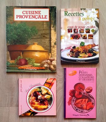 4 livres de cuisine 