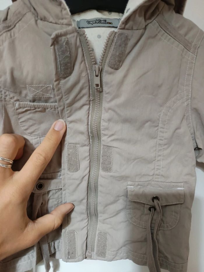 Manteau gris 6 mois - photo numéro 2