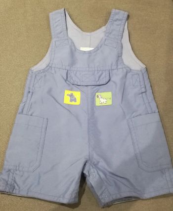 Salopette short «safari» 3 mois