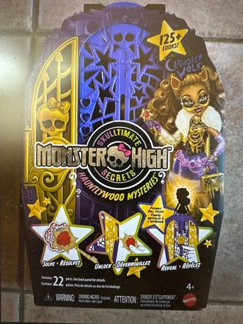 Casier maison Monster High + poupée Clawdeen Mattel Neuf