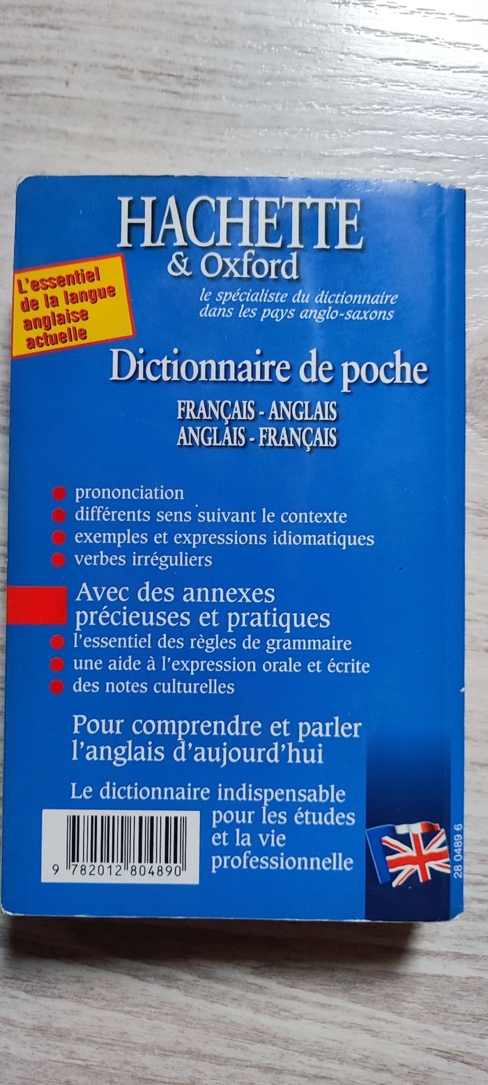 Dictionnaire de poche français anglais - photo numéro 2