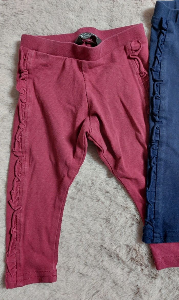 Lot 2 leggings 6/9 mois - photo numéro 2