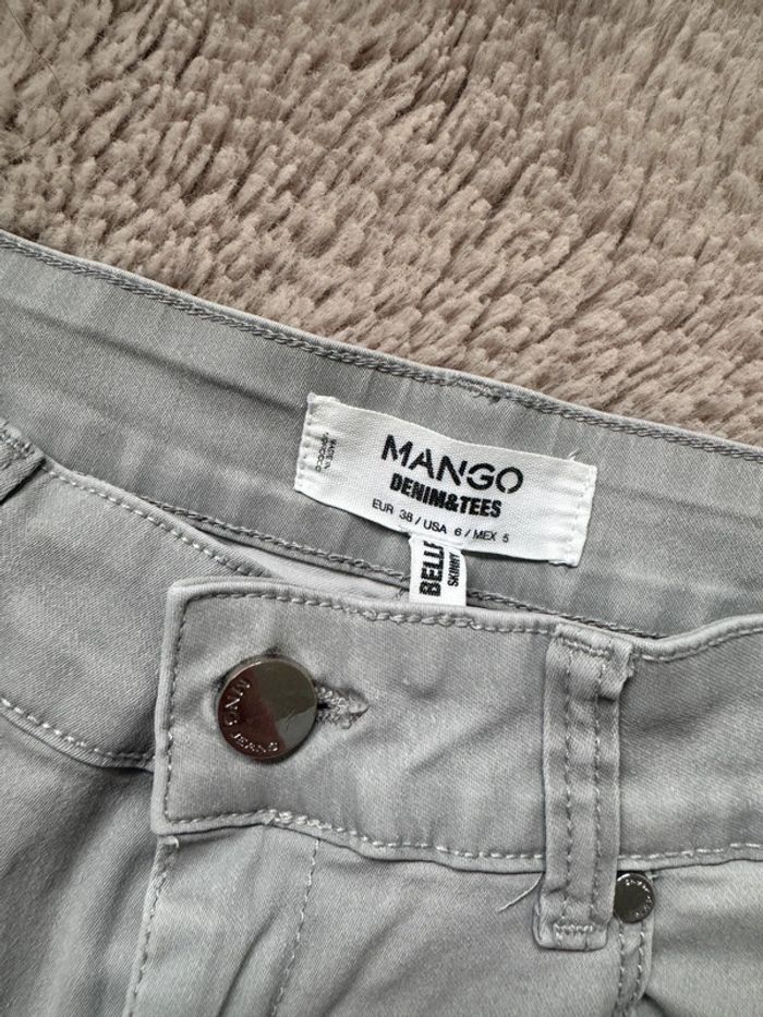 Pantalon gris Mango 38 - photo numéro 2