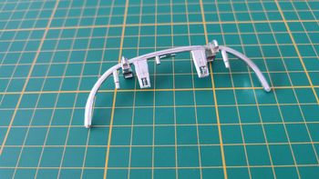 Pare-chocs arrière pièce détachée miniature Bburago Burago Porsche 356B 1961 1/18 1/18e 1/18ème #B99