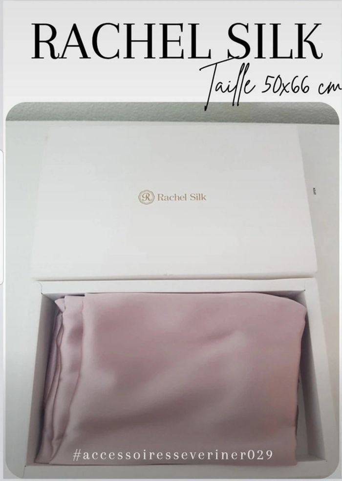 Taie en soie véritable rose