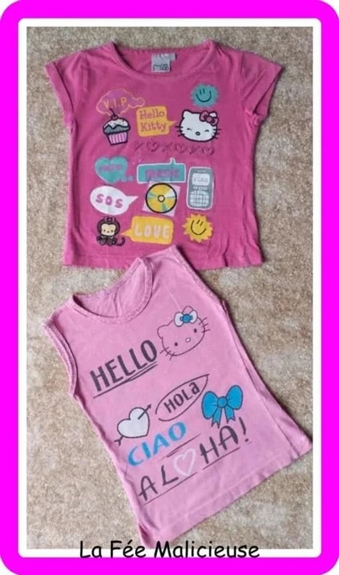 Lots de 2 haut Hello Kitty 6 ans - photo numéro 5