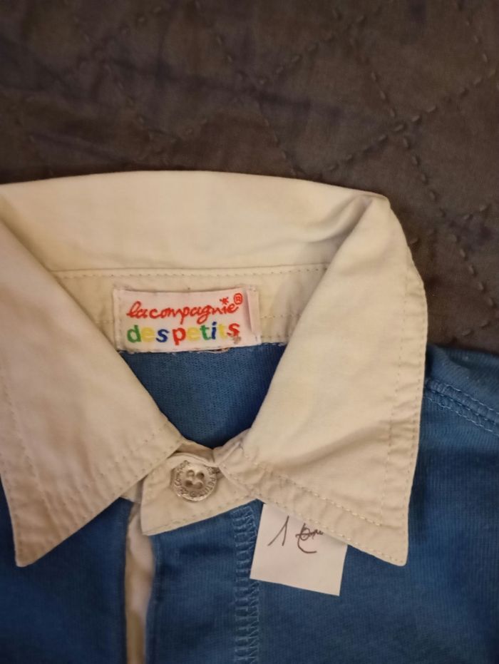 Tee shirt  col chemise 1 an - photo numéro 2