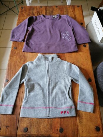 Lot de 2 polaire fille