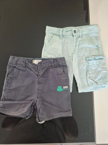 Lot de 2 shorts 18 mois