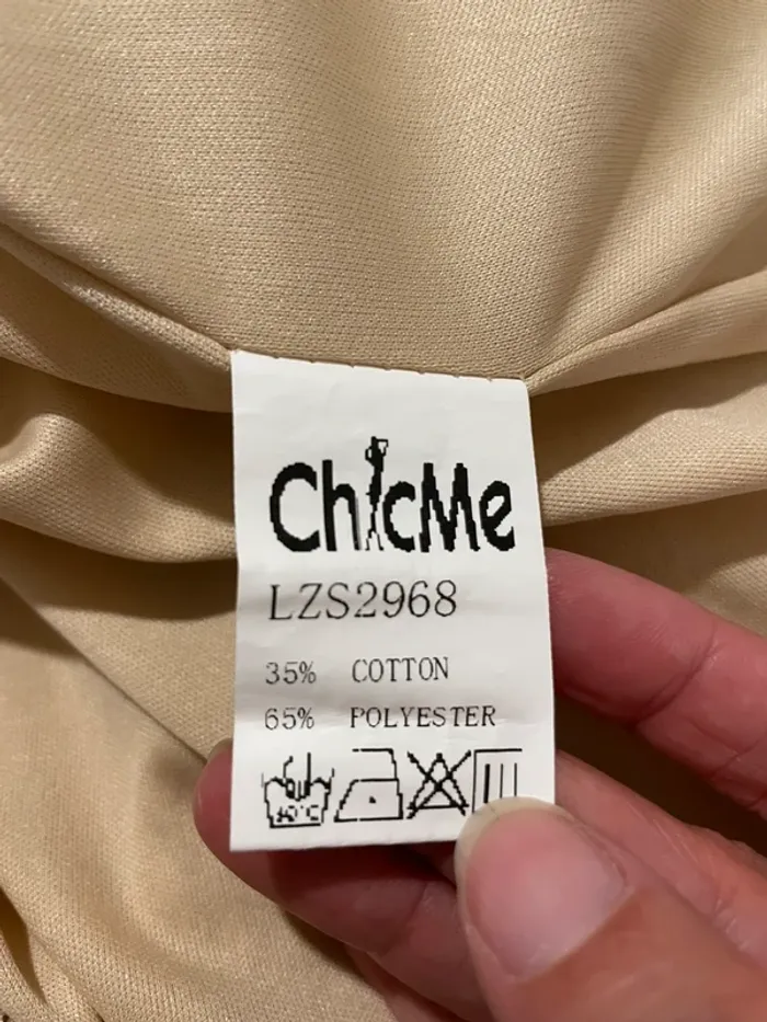 Robe de soirée ChicMe longue à sequins dorés | Taille M | Neuf - photo numéro 7