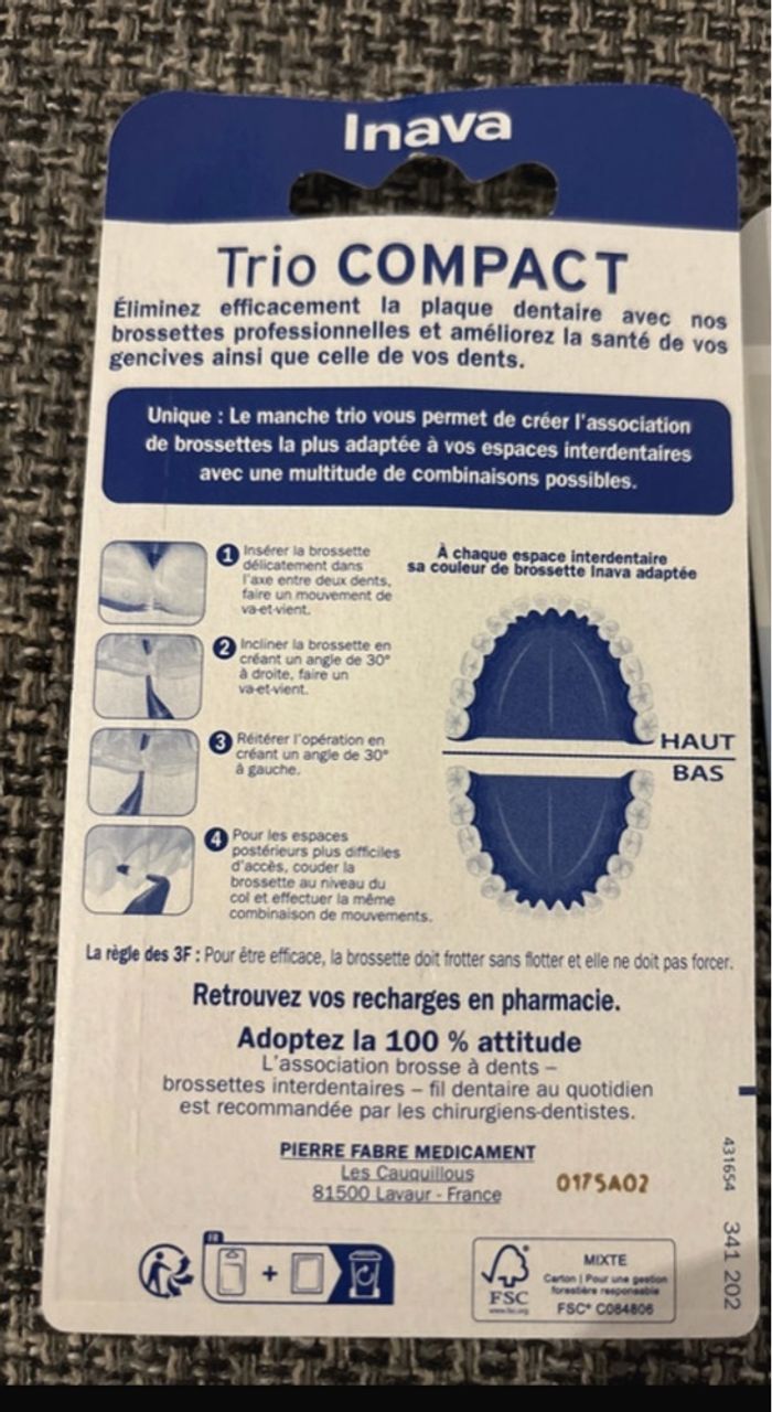Inava trio brossettes interdentaire - photo numéro 2