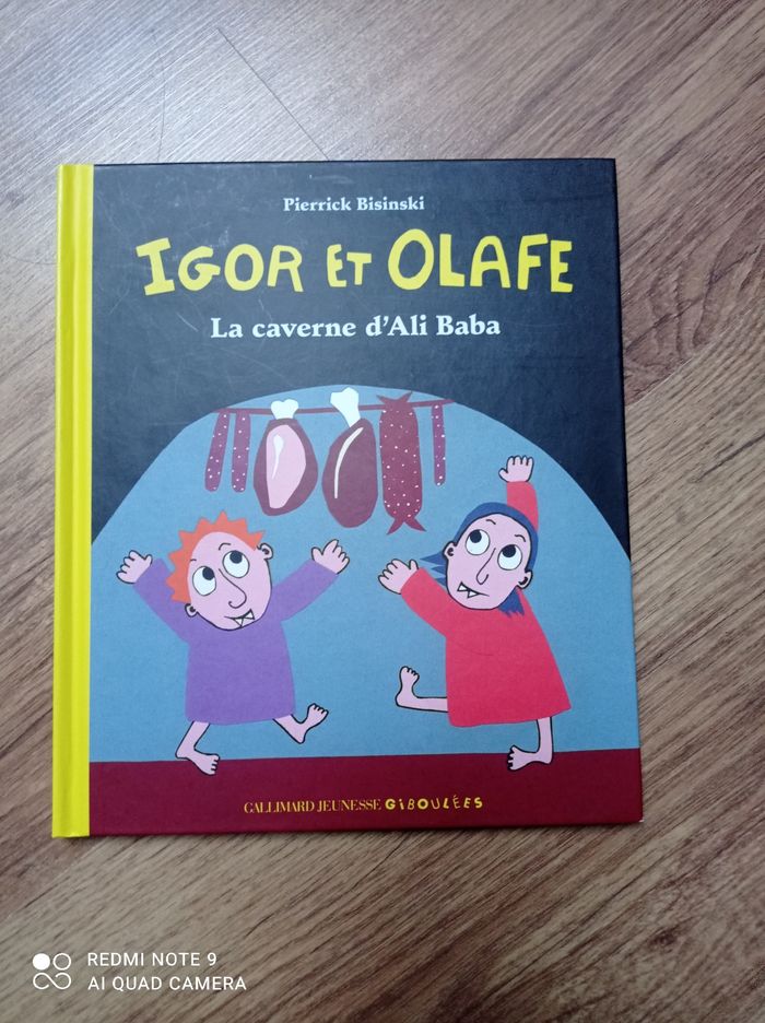 Livre album enfant Igor et Olafe, la caverne d'Ali Baba, Gallimard Jeunesse