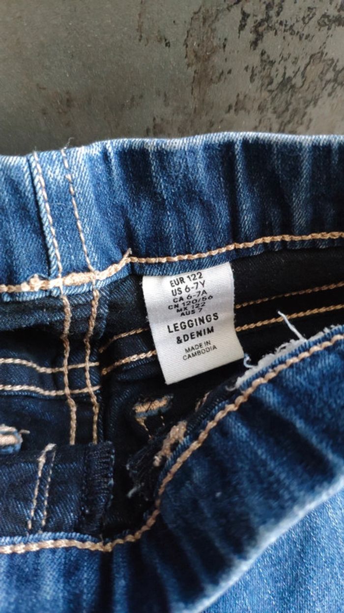 Legging slim jean 6 7 ans - photo numéro 2