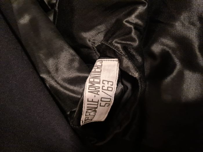 gabardine bleu marine style militaire - photo numéro 2