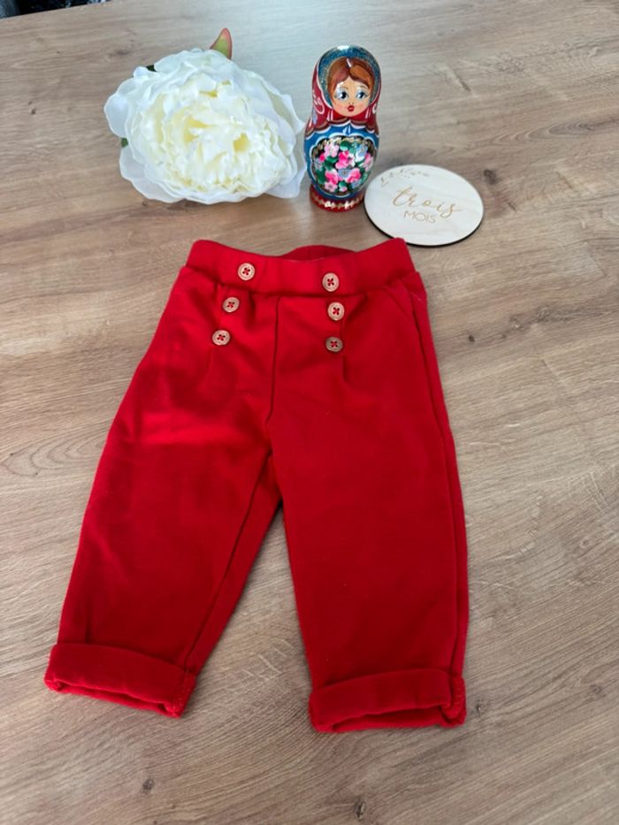 Legging, rouge