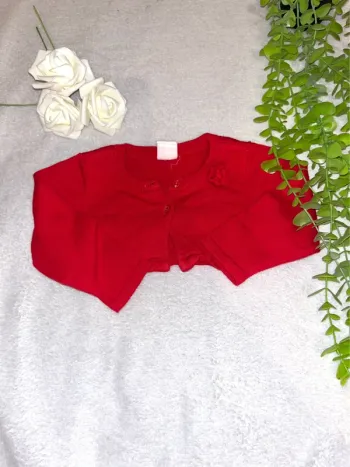 Très jolie boléro à longue manche bébé fille