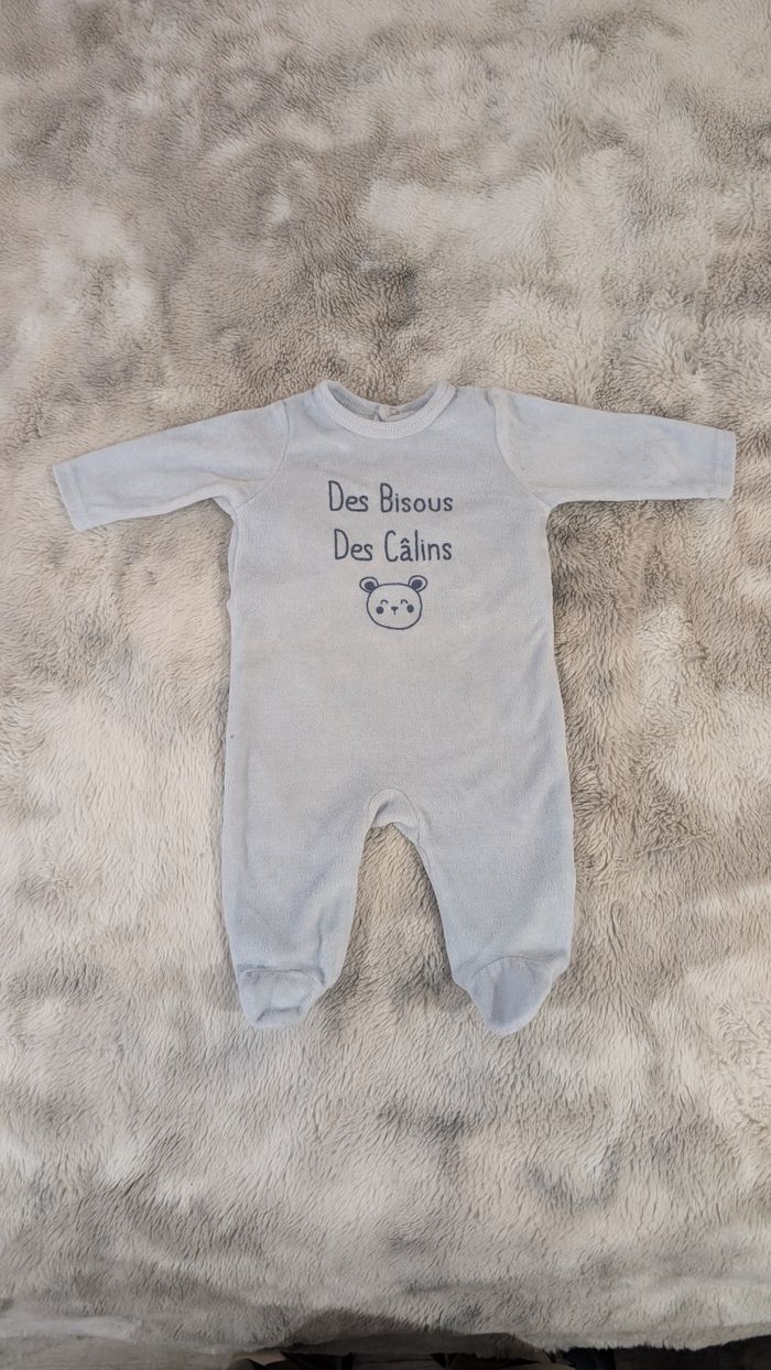 Pyjama Mes Petits Cailloux taille 1 mois