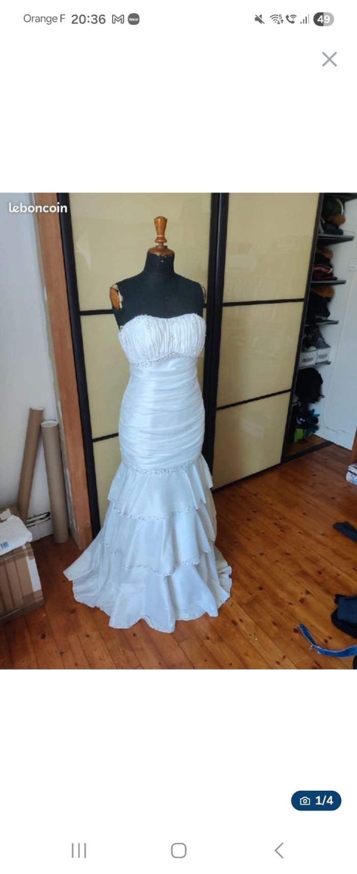 Robe de mariée effet sirene