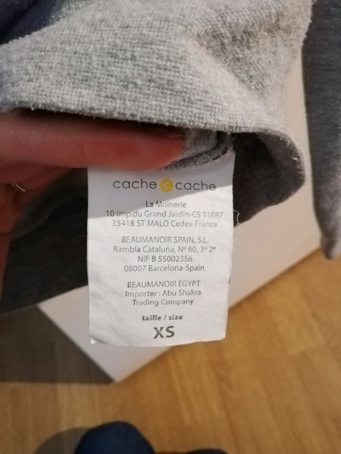 Sweat gris xs Cache-cache - photo numéro 3
