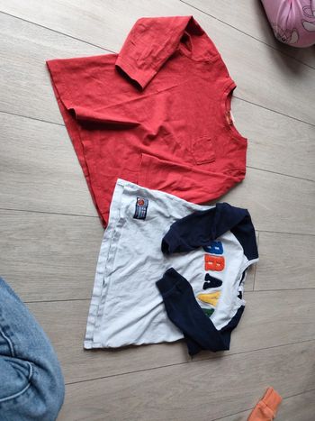 Lot de deux t-shirts à longue manche garçon