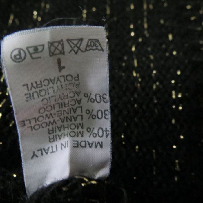 ✨ Pull ajouré noir & doré – Made in Italy – mélange mohair & laine ✨ - photo numéro 10