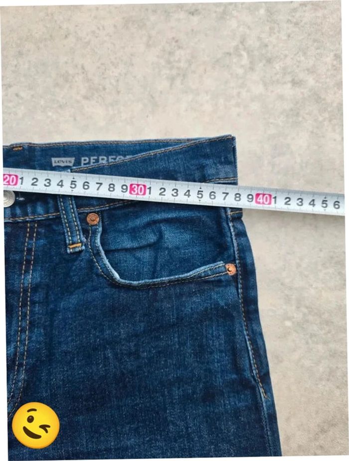 Short Levi's 512 W30 FR40 Bleu Femme Women #SHO14b - photo numéro 3