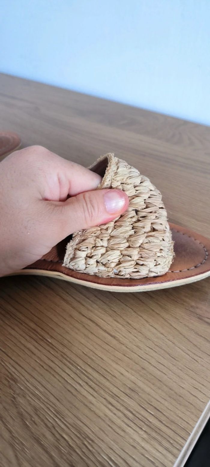 Sandales été très tendance cuire véritable - photo numéro 10