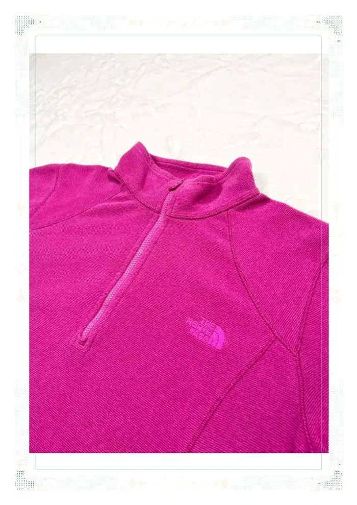 The North Face polaire demi zip rose femme taille L polyester - photo numéro 4