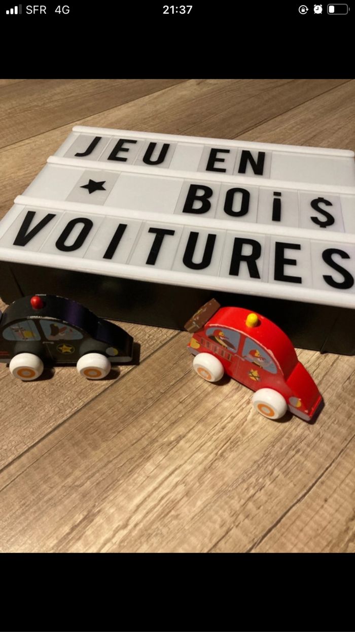Voitures en bois