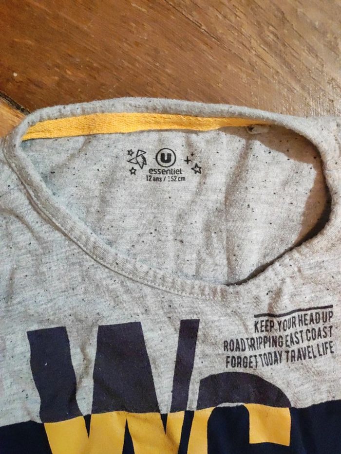 T-shirt garçon manches longues taille 12 ans. - photo numéro 2