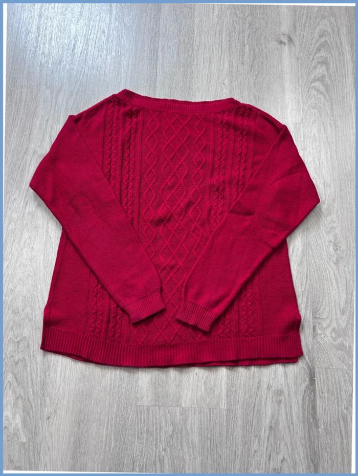 Pull femme torsadé Chaps Rouge Taille L - photo numéro 2