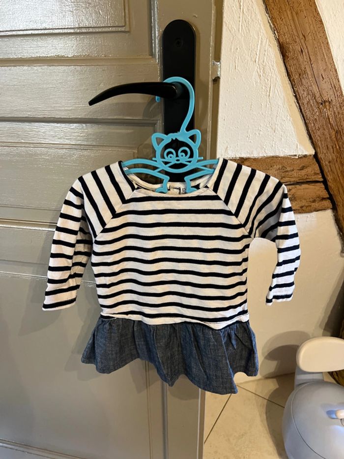 Robe marinière jeans