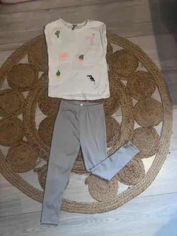 Ensemble t-shirt MC / legging 4 ans