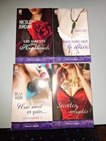 Lots 4 livres passion intense