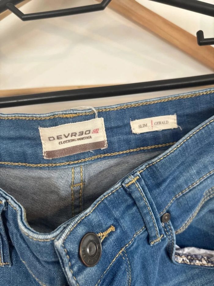 Jean slim bleu devred taille 38 - photo numéro 2
