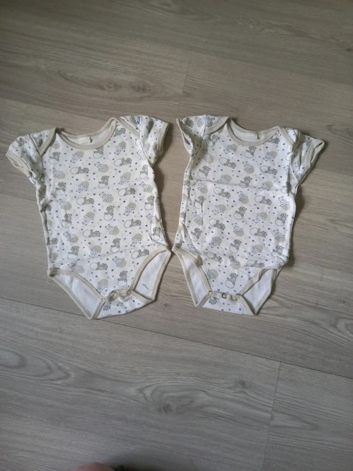 Lot de bodies manches courtes 18 mois