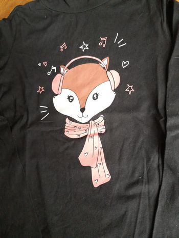 T-shirt manches longues a col roulé 10 ans