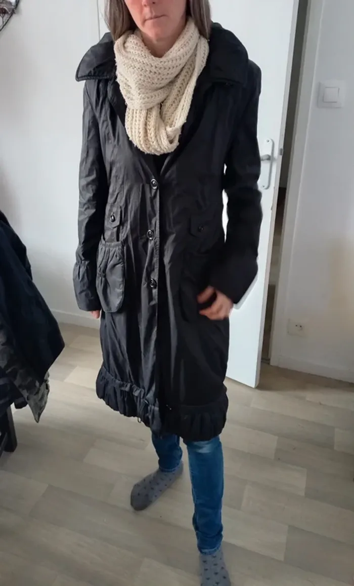 Long manteau noir T.40 - photo numéro 12
