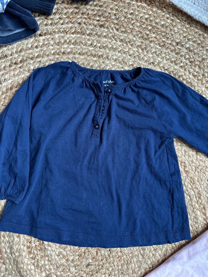 Lot tee shirt fille 18 mois - photo numéro 5
