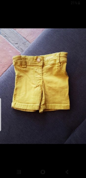 Short bébé taille 3 mois