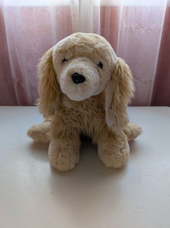Peluche chien carrefour 