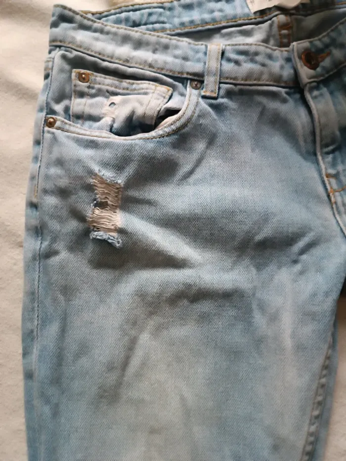 Jeans femme bleu mango taille 38 - photo numéro 5