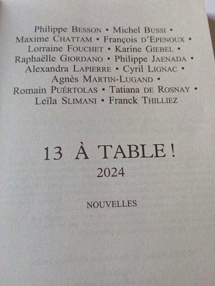 13 à table éditions 2024 - photo numéro 3