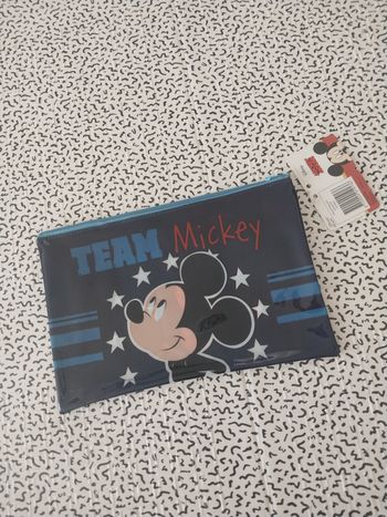 Pochette Mickey • Disney • 23×15 cm • Neuve