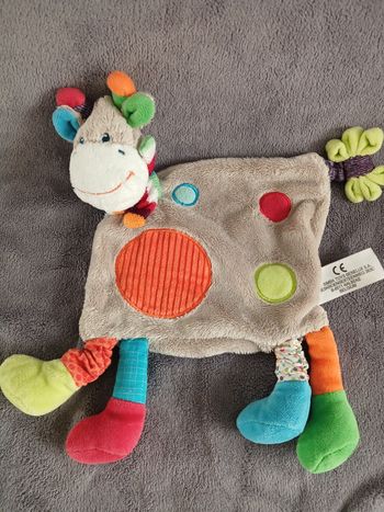 Doudou plat vache 