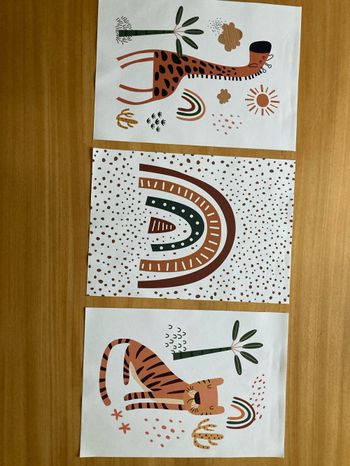 Affiche thème safari