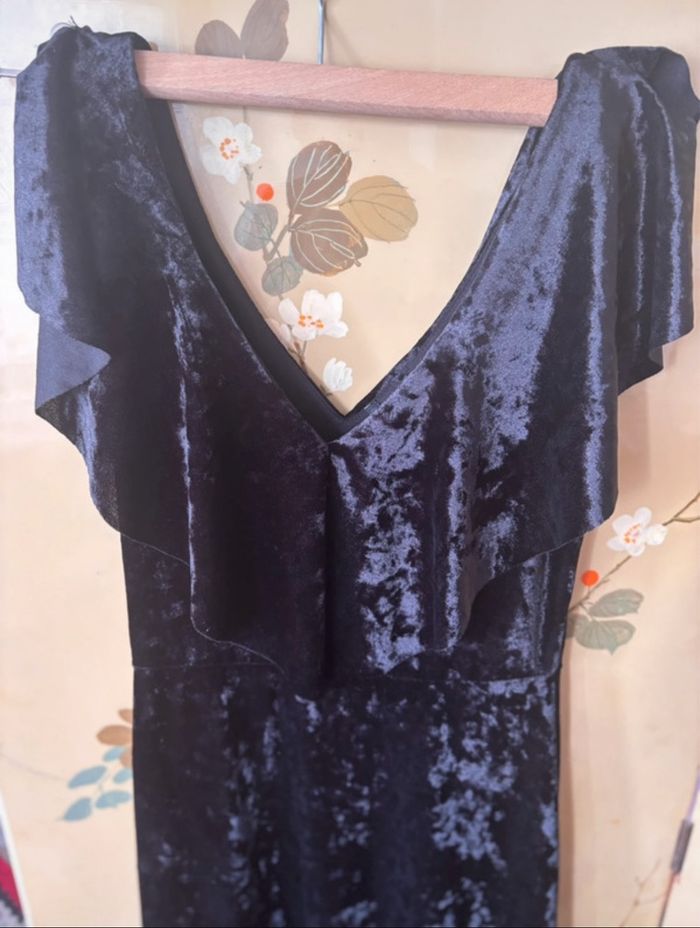 Robe noire velours