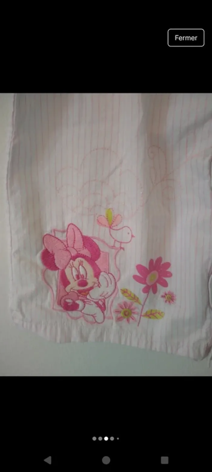 Chemise fille en 100% coton Minnie - photo numéro 3