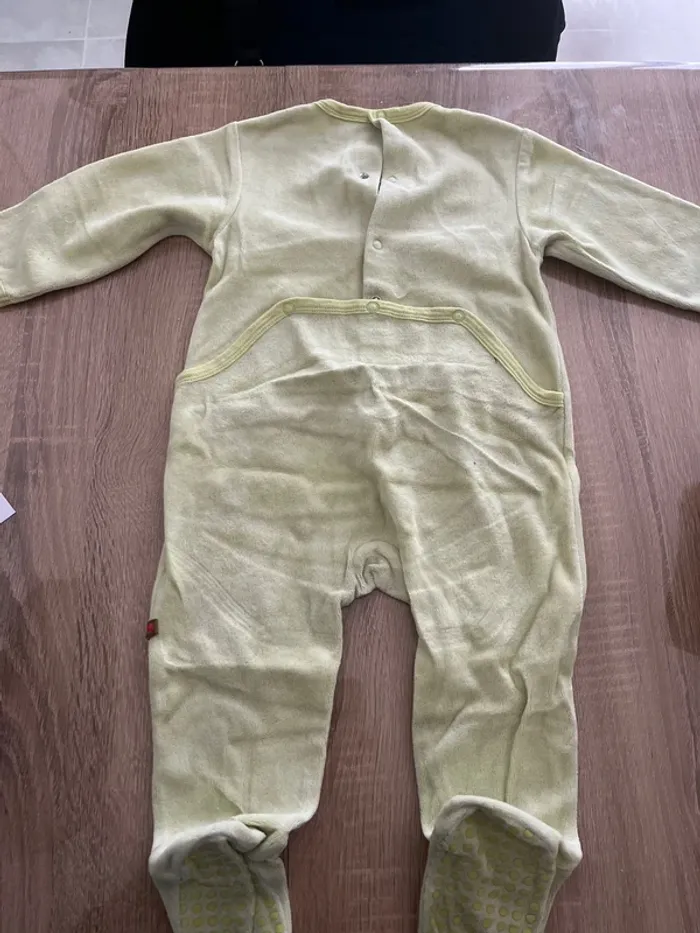 Pyjama 1 pièce pluto vert anis - photo numéro 4