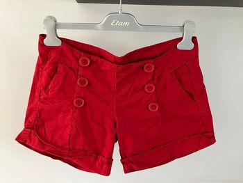 Short rouge Kiabi 42